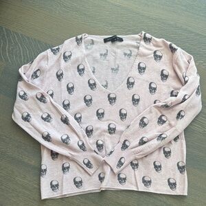 Pink Skull cashmere Sweater